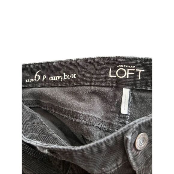 LOFT Ann Taylor Curvy Boot Corduroy JEANS SIZE 6P - Picture 2 of 7
